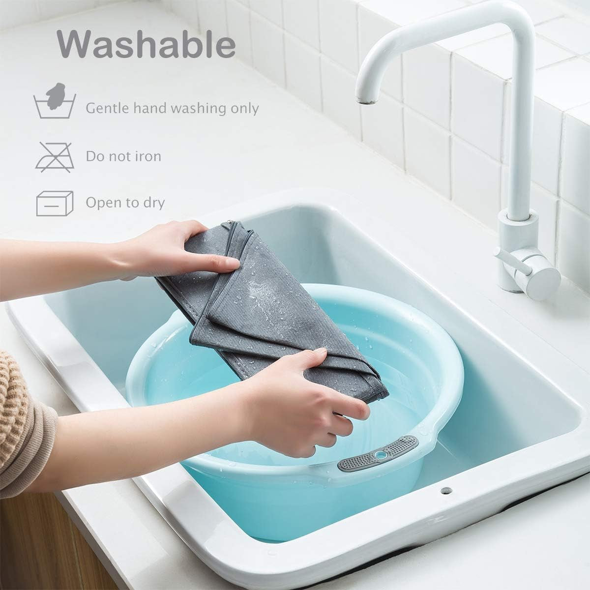 4 Pack Foldable Drawer Organizers, Sock and Underwear Drawer Organizer Clothes, Desk Closet Fabric Organizer and Storage Drawer Dividers for Dresser Panties Underwear Bra Socks