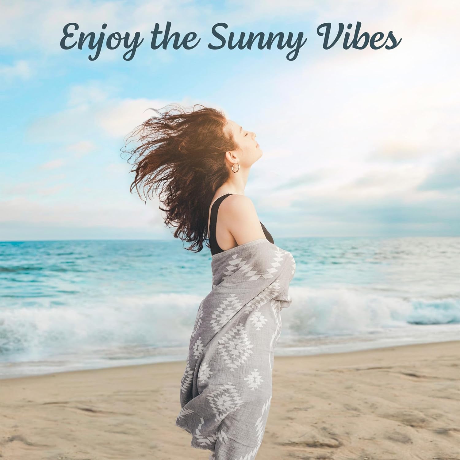 Premium Turkish Beach Towel – 35"X67" Lightweight Quick Dry Towel – 100% Cotton Sand-Free Turkish Towels – Vintage Dark Grey